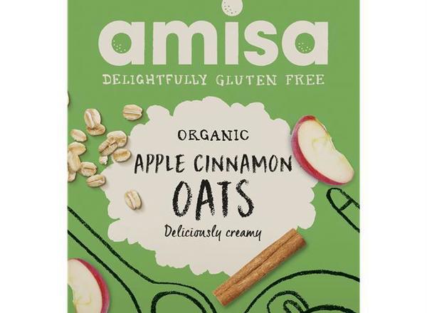 Organic Gluten Free Porridge Oats with Apple & Cinnamon 300g