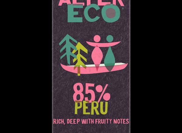 AlterEco Organic Dark Chocolate 85% Peru 100g