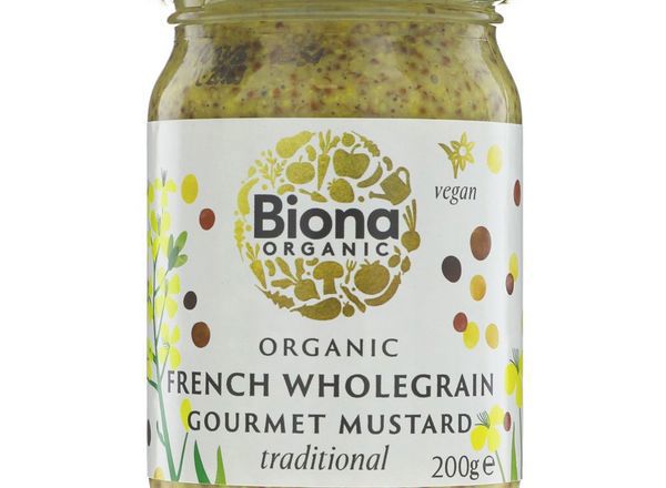 (Biona) Mustard - Wholegrain 200g