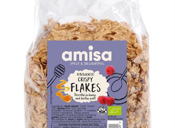 Organic Crispy Toasted Spelt Flakes with Honey 250g