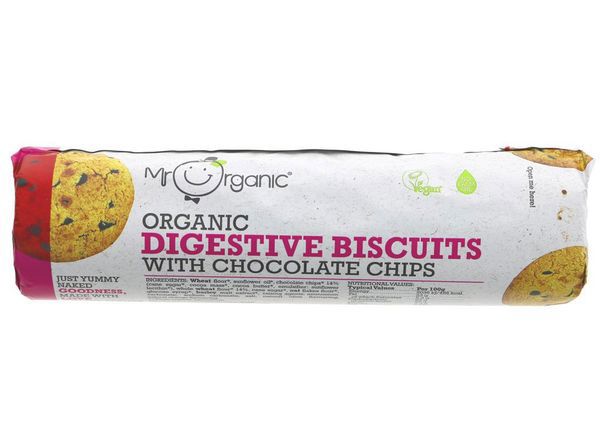 Biscuits Chocolate Chip Digestive (Mr Organic) V