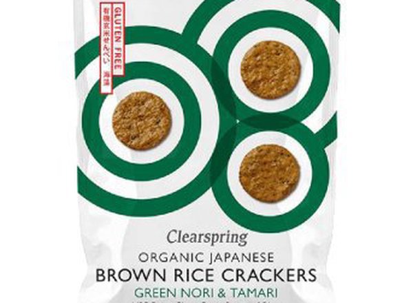 Clearspring Brown Rice Crackers Nori & Tamari