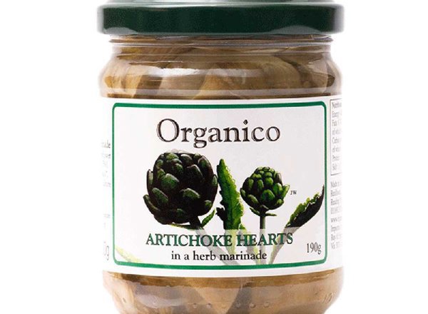 Organico Artichoke Hearts in sunflower oil