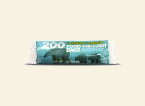 D2W Degradable Freezer Bags