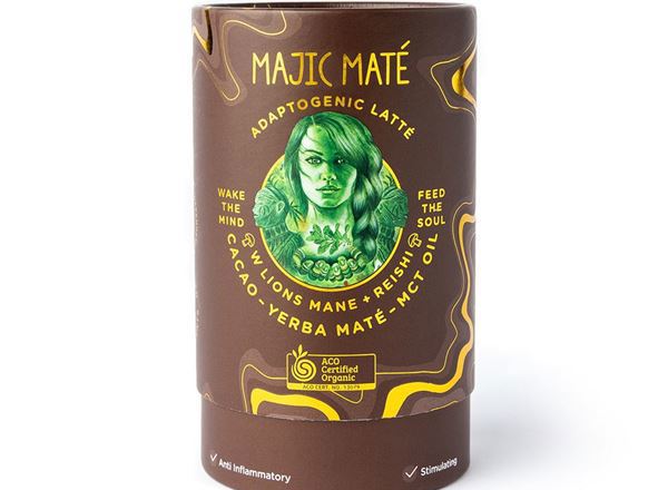 Majic Maté Cacao Latte Organic: Adaptogenic Yerba Maté Blend (Cylinder)- ND (LIMITED- BB 24/10/2023)