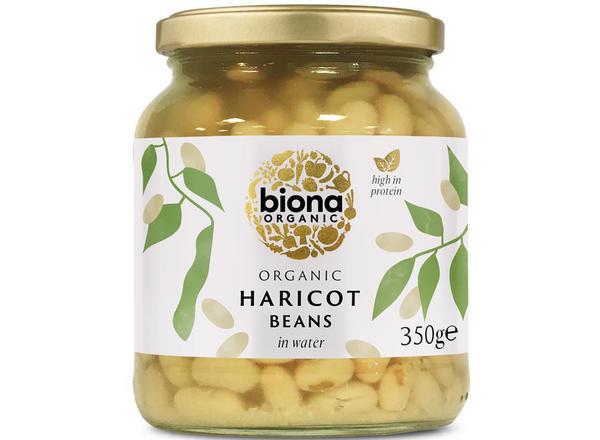 Organic Haricot Beans in Glass Jar 350g