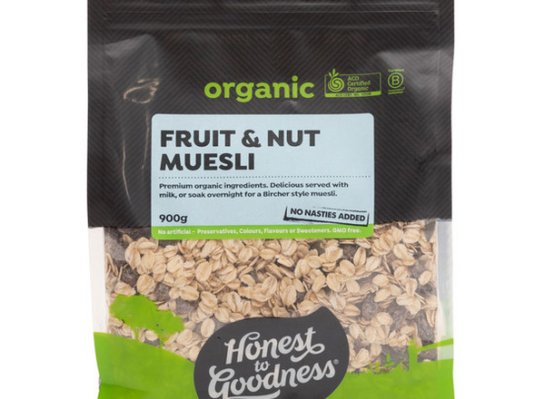 Muesli - Fruit & Nut - Organic - HG