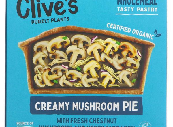 Clives Creamy Mushroom pie