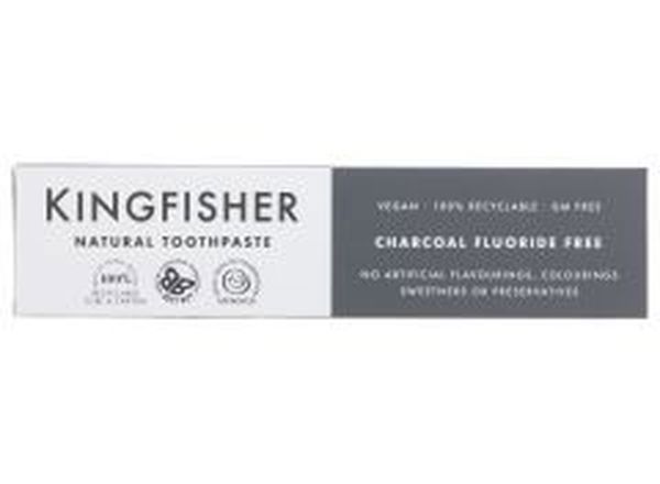 Kingfisher Charcoal Toothpaste Fluoride Free