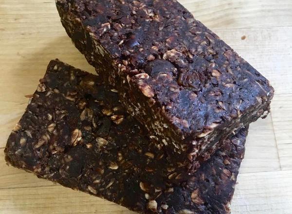 Date, Oat and Chocolate Slice