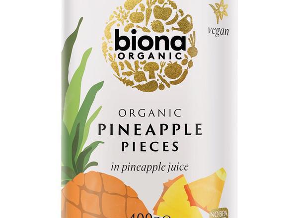 Organic Pineapple Pieces in Pineapple Juice 400g