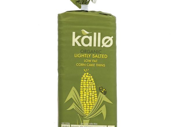 Kallo Corn Cakes Thins Square Lightly Salted