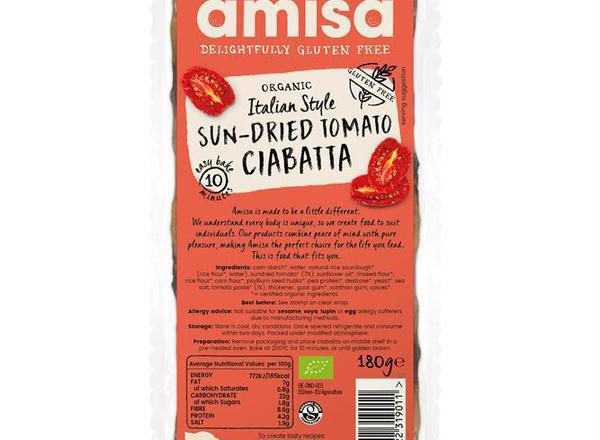 Organic Sun Tomato Ciabatta 180g