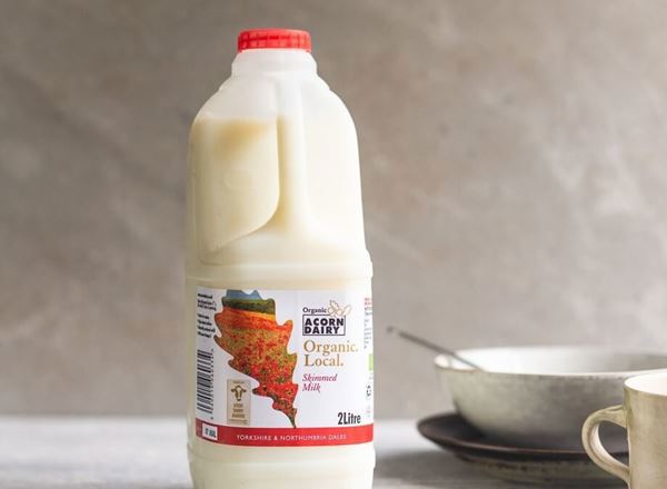 Acorn Organic Skimmed Milk, 2L