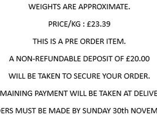 Organic Turkey 7 - 8kg