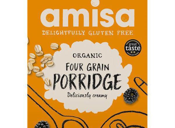 Amisa Organic Gluten Free Four Grain Porridge 300g