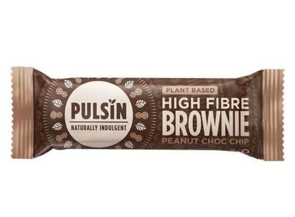 Pulsin High Fibre Brownie - Peanut Choc Chip