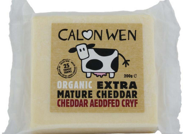 Calon Wen, Organic Extra Mature Cheddar, 200g pack