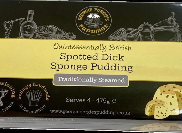 Family Size Spotted Dick Steamed Sponge