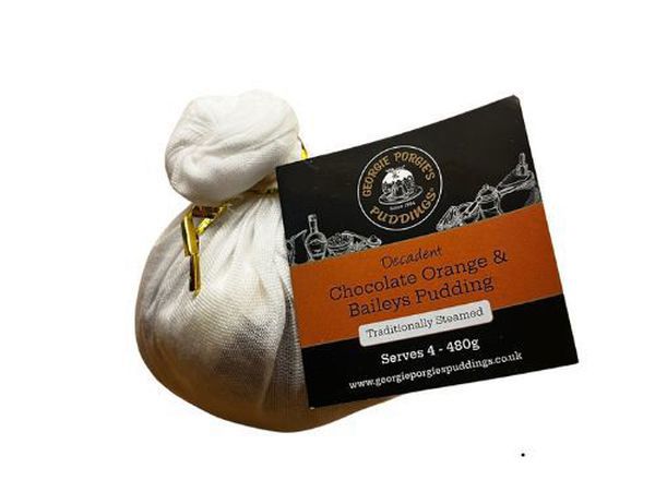 Chocolate, Orange and Baileys Christmas Pudding 480g