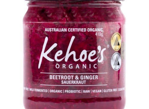 Sauerkraut Organic: Beetroot & Ginger - KK (Esky Required)