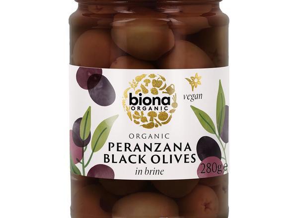 Biona Peranzana Black Olives in Brine Organic 280g