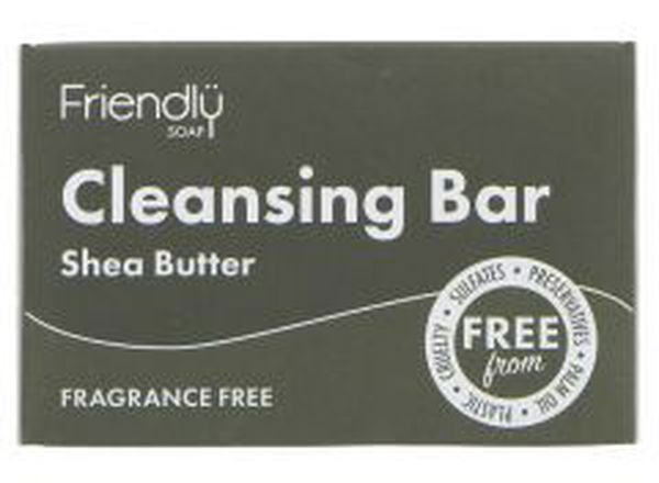 Friendly Shea Butter Fragrance Free Cleansing Bar