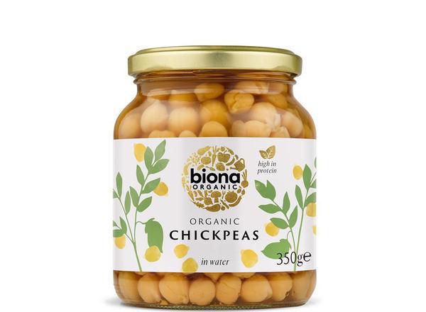 Organic Chick Peas -in Glass jars 350g