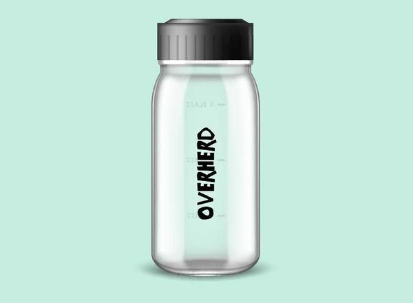 Overherd Mixer Bottle & Scoop