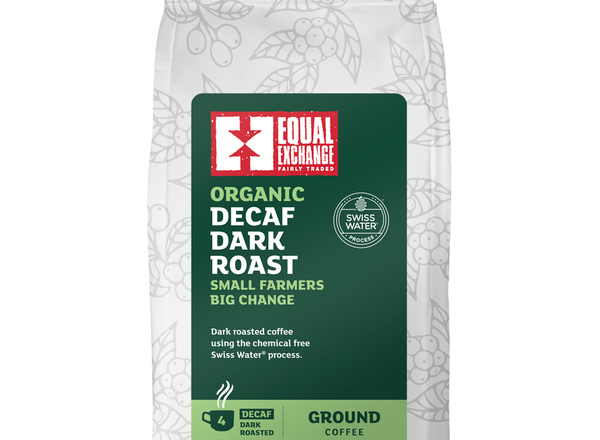 Organic Fair Trade Decaffeinated Dark Roast & Ground Coffee 200g