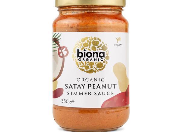 Satay Spicy Peanut Simmer Sauce Organic 350g