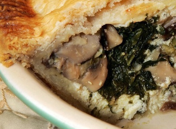 Mushroom & Spinach Pie