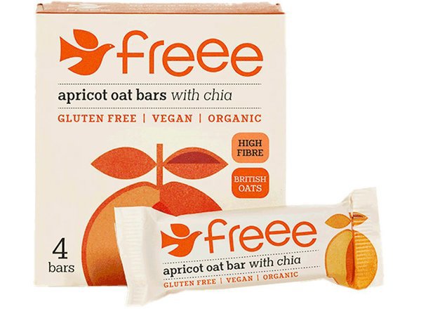 Doves Farm Apricot Oat bar X 4 X 35G