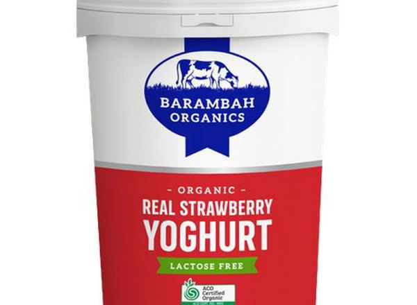 Yoghurt Organic: Lactose Free, Strawberry - BO (Esky Required)