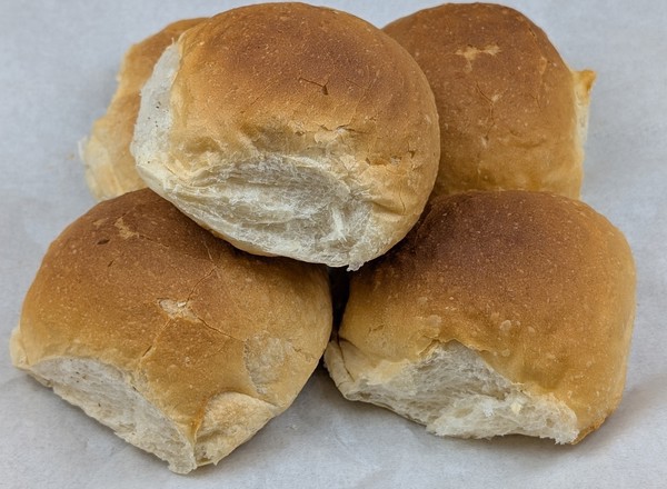 Bread - 4x Crusty White Rolls