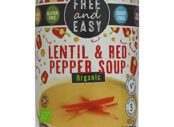 Free & Easy Lentil & Red Pepper Soup