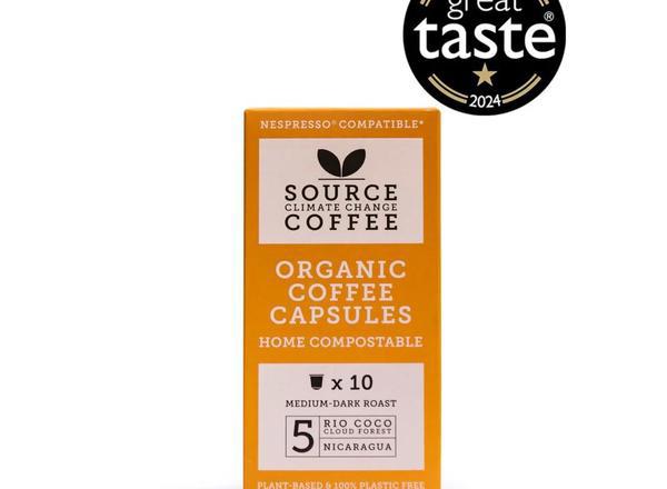 Source Climate Change Nicuragua Organic coffee capsules medium dark roast