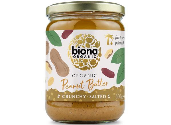 Biona Peanut Butter Organic Crunchy with Sea Salt 500g