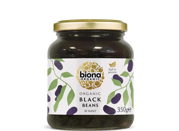 Organic Black Beans in Glass Jars 350g