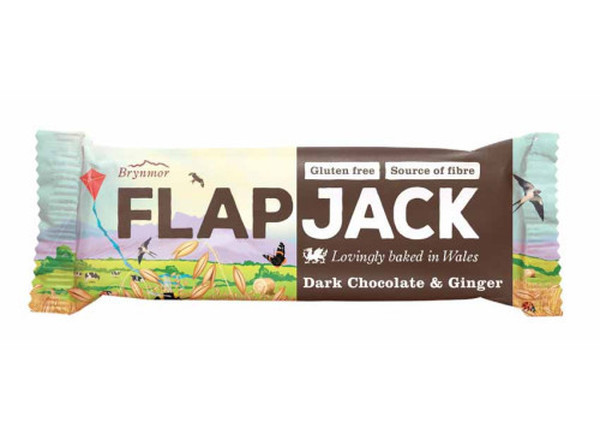 Brynmor Dark Chocolate and Ginger Flapjack 80g