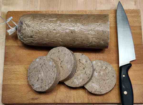 Pork and apple pudding