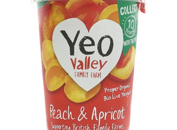 Yeo Valley Organic Apricot & Peach Yoghurt