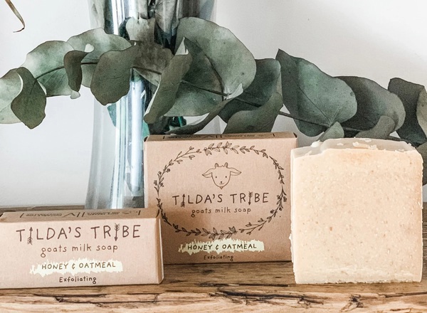 Tilda's Tribe goat's milk soap Mandarin & cinnamon 50g