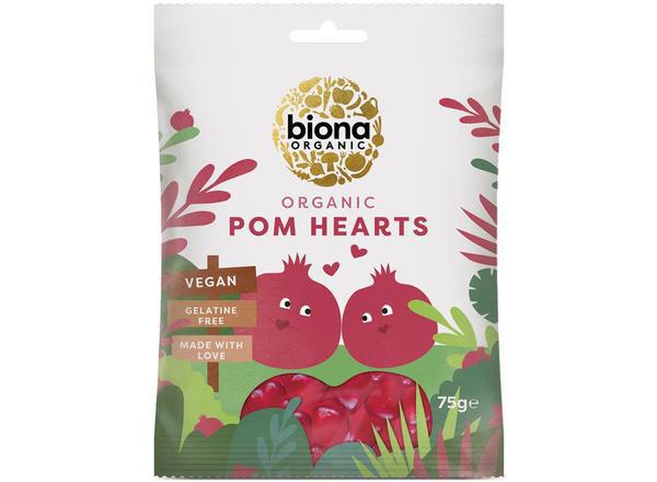 Organic Vegan Pomegranate Hearts 75g