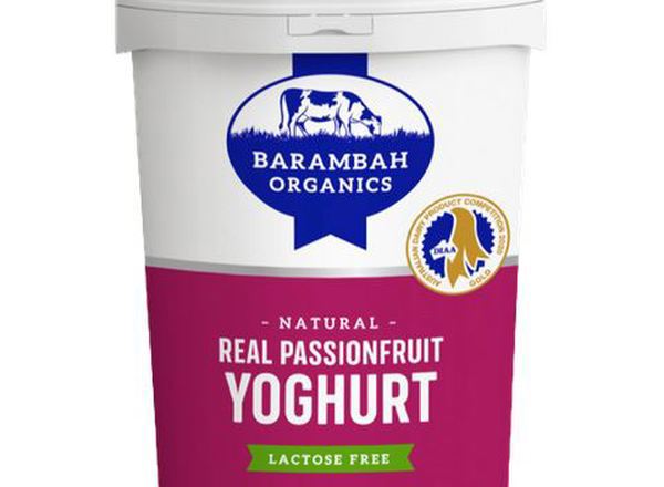 Yoghurt Organic: Lactose Free, Passionfruit - BO (Esky Required)
