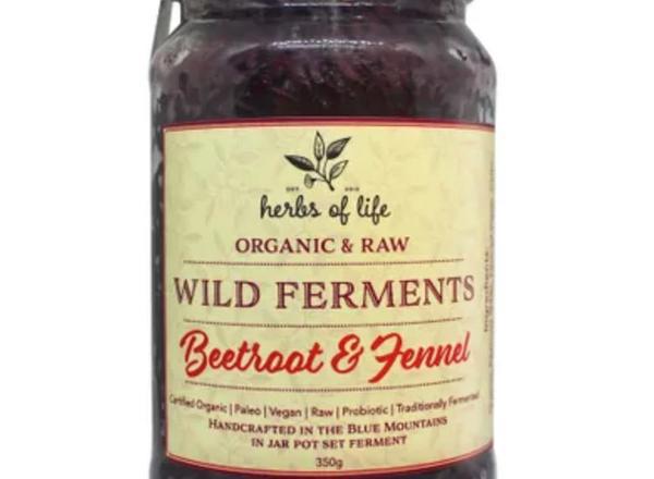 Wild Ferment Organic: Beetroot & Fennel - HL (Esky Required)