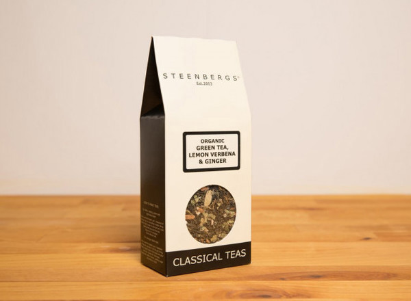 Steenbergs Organic Green Tea with Lemon Verbena and Ginger