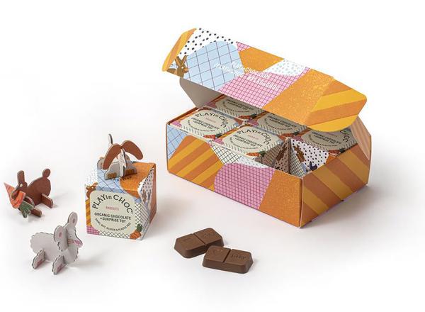 Organic ToyChoc Box Rabbits Gift Set 300g