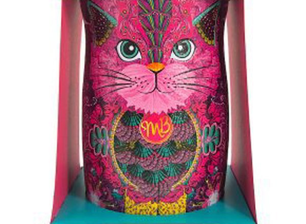 Monty Bojangles Persian Pink Cat Truffle Tin