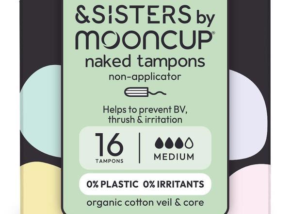 Organic Cotton Naked Tampons | Medium Absorbency | (16 pack)